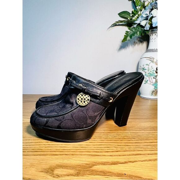 Coach Jodey signature clog heels | 7.5 - Picture 1 of 7
